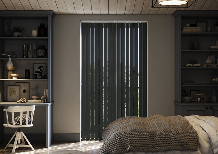 Amalfi, Pitch Black - Vertical Blind - Image 3
